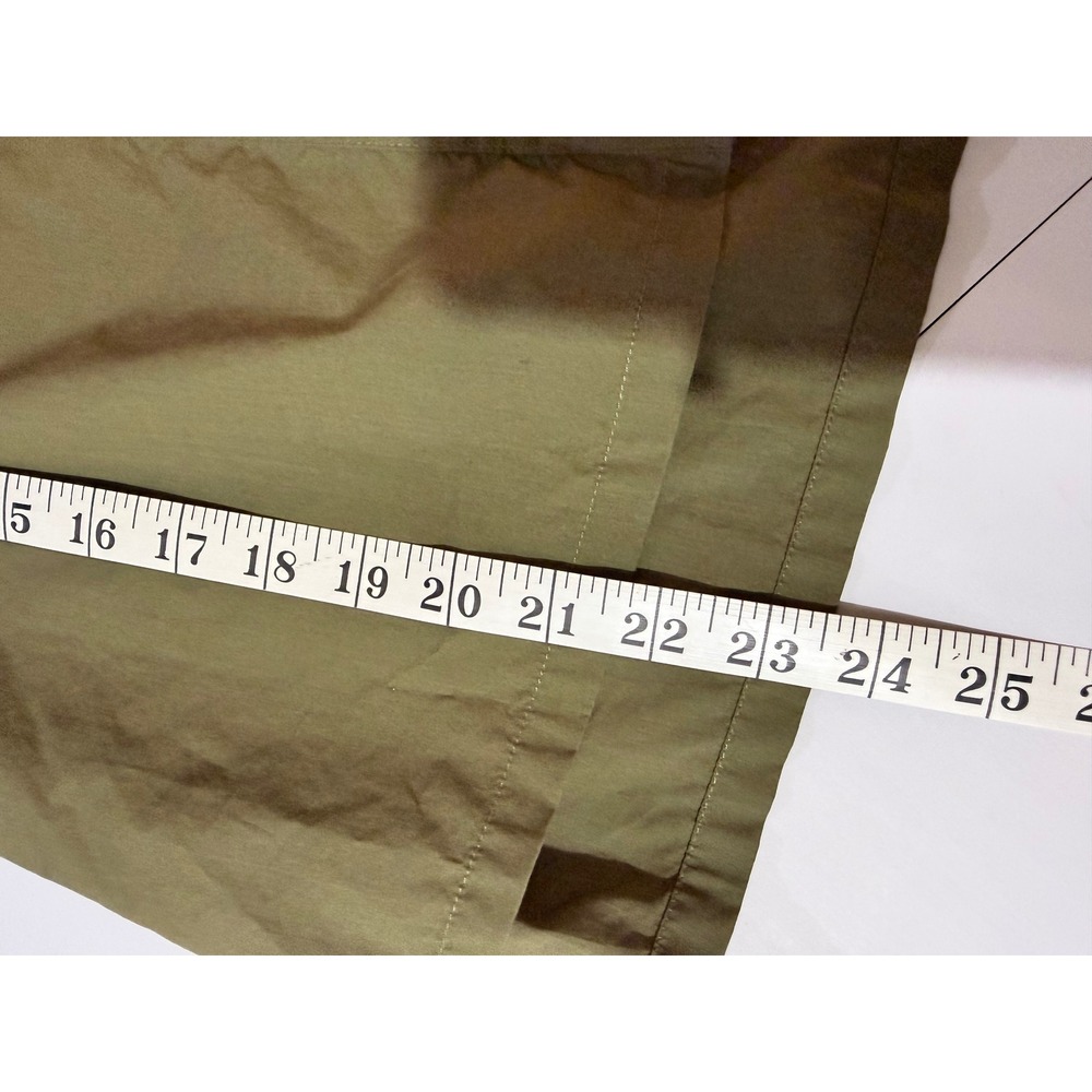 Sanctuary Olive Green Cotton V-Neck Button Front 3/4 Sleeve Blouse XS CB2145PLH - Picture 6 of 7